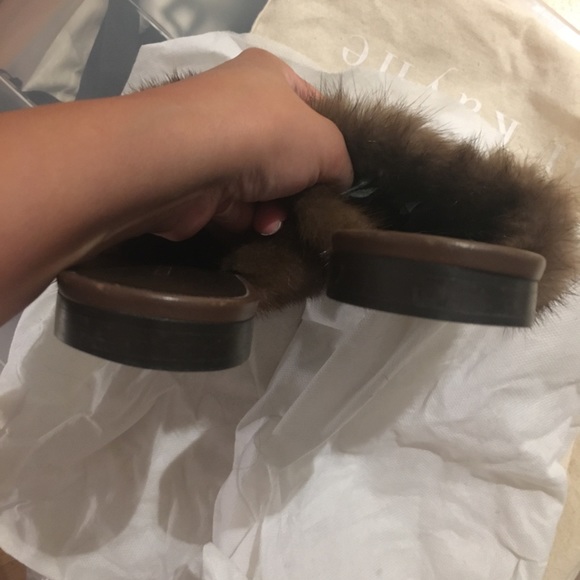 Jenni Kayne Mink Slides size 6.5 - Picture 5 of 9